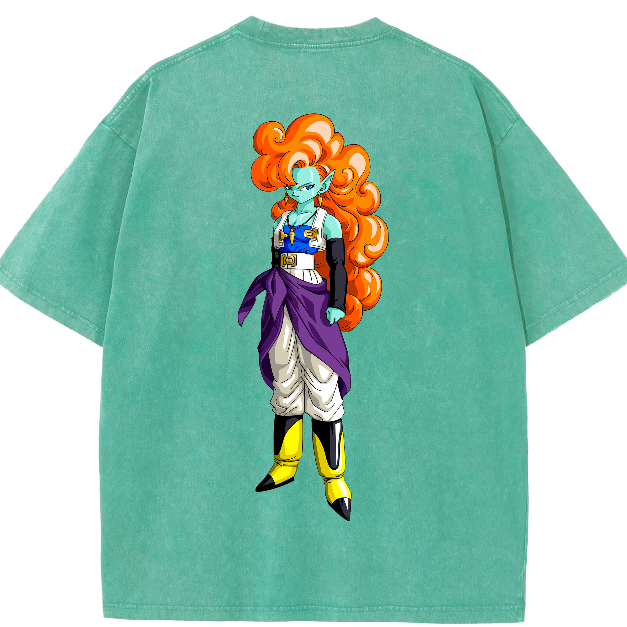 （画像用） ドラゴンボール DRAGON BALL 綿100% ヴィンテージ風 半袖Tシャツ（背面プリント）
